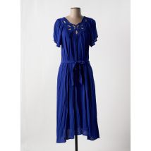 KING LOUIE - Robe longue bleu en viscose - Femme - Taille 42 - Modz