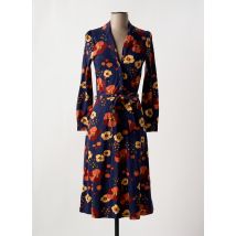 KING LOUIE - Robe mi-longue bleu en viscose - Femme - Taille 40 - Modz