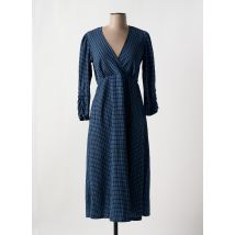 COMPAÑIA FANTASTICA - Robe mi-longue bleu en polyester - Femme - Taille 38 - Modz