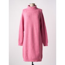 COMPAÑIA FANTASTICA - Robe mi-longue rose en acrylique - Femme - Taille 38 - Modz