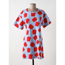 COMPAÑIA FANTASTICA - Robe courte bleu en coton - Femme - Taille 42 - Modz
