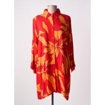 TERRACOTTA BY GRAIN DE SABLE - Robe courte rouge en viscose - Femme - Taille TU - Modz