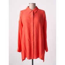 COMPAÑIA FANTASTICA - Tunique manches longues orange en viscose - Femme - Taille 34 - Modz