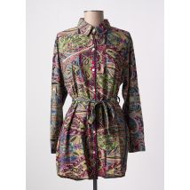 PINK P - Tunique manches longues violet en coton - Femme - Taille 38 - Modz