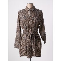 PINK K - Tunique manches longues noir en coton - Femme - Taille 36 - Modz