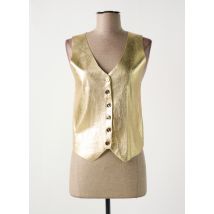 IT HIPPIE - Gilet sans manche or en viscose - Femme - Taille 36 - Modz