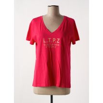 LES TROPEZIENNES PAR M.BELARBI - T-shirt rose en coton - Femme - Taille 40 - Modz