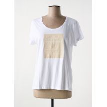 LOSAN - T-shirt blanc en coton - Femme - Taille 38 - Modz