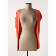 NELL - Gilet manches courtes orange en viscose - Femme - Taille 40 - Modz