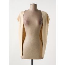 NELL - Gilet manches courtes beige en viscose - Femme - Taille 40 - Modz