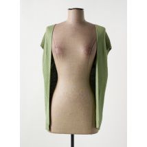 NELL - Gilet manches courtes vert en viscose - Femme - Taille 36 - Modz