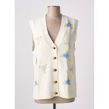 NUMPH - Gilet sans manche beige en acrylique - Femme - Taille 42 - Modz