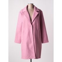 LOSAN - Manteau long rose en polyester - Femme - Taille 36 - Modz