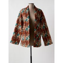 IT HIPPIE - Veste kimono marron en coton - Femme - Taille 38 - Modz