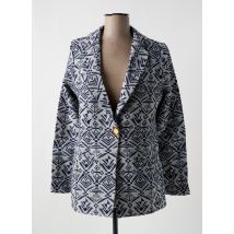 LOVE BY MD - Blazer bleu en coton - Femme - Taille 38 - Modz
