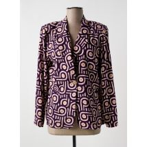 COMPAÑIA FANTASTICA - Blazer violet en viscose - Femme - Taille 36 - Modz