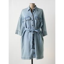 MY ESSENTIAL WARDROBE - Robe mi-longue bleu en coton - Femme - Taille 46 - Modz
