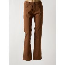 PARA MI - Pantalon slim marron en coton - Femme - Taille 46 - Modz