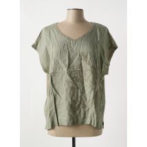 S.OLIVER - T-shirt vert en coton - Femme - Taille 46 - Modz