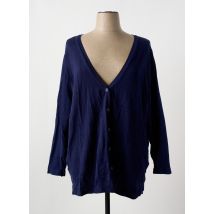 SHEEGO - Gilet manches longues bleu en viscose - Femme - Taille 60 - Modz