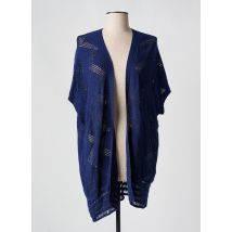 GABRIELLE BY MOLLY BRACKEN - Gilet manches courtes bleu en acrylique - Femme - Taille 36 - Modz
