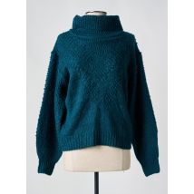 FRANSA - Pull col roulé bleu en acrylique - Femme - Taille 36 - Modz