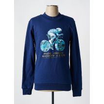 R.EV 1703 BY REMCO EVENPOEL - Sweat-shirt bleu en coton - Homme - Taille S - Modz