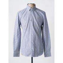 PAL ZILERI - Chemise manches longues bleu en coton - Homme - Taille S - Modz