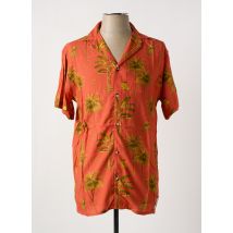 LOSAN - Chemise manches courtes orange en viscose - Homme - Taille L - Modz