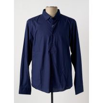 LOSAN - Chemise manches longues bleu en coton - Homme - Taille L - Modz