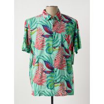 HURLEY - Chemise manches courtes vert en coton - Homme - Taille L - Modz