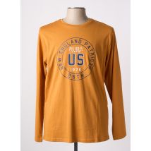 LOSAN - T-shirt jaune en coton - Homme - Taille L - Modz