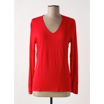 MARBLE - T-shirt rouge en viscose - Femme - Taille 46 - Modz