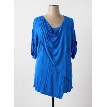 ALAIN WEIZ - Tunique manches longues bleu en viscose - Femme - Taille 48 - Modz