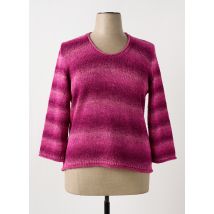 JEAN GABRIEL - Pull rose en acrylique - Femme - Taille 48 - Modz
