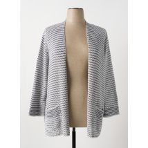 MINO MORA - Gilet manches longues bleu en acrylique - Femme - Taille 48 - Modz