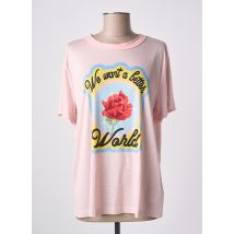 VIKTOR & ROLF - T-shirt rose en tencel - Femme - Taille 40 - Modz