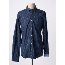 GARCIA - Chemise manches longues bleu en coton - Homme - Taille M - Modz