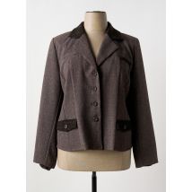 GEVANA - Blazer marron en polyester - Femme - Taille 50 - Modz