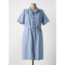 MADIANA - Robe mi-longue bleu en polyester - Femme - Taille 48 - Modz