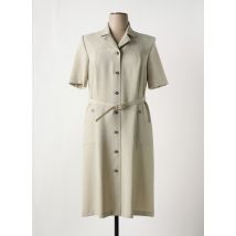 GEVANA - Robe mi-longue beige en polyester - Femme - Taille 46 - Modz