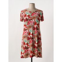 GEVANA - Robe mi-longue rouge en polyester - Femme - Taille 46 - Modz
