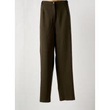 CHRISTINE LAURE - Pantalon droit vert en polyester - Femme - Taille 52 - Modz