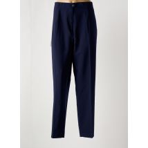 NOLWENN - Pantalon droit bleu en polyester - Femme - Taille 52 - Modz