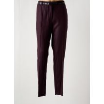 PAUSE CAFE - Pantalon droit violet en viscose - Femme - Taille 46 - Modz