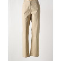 CHRISTINE LAURE - Jeans coupe droite beige en coton - Femme - Taille 50 - Modz