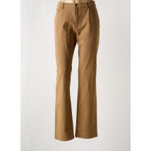 BRUNO SAINT HILAIRE - Pantalon droit marron en coton - Femme - Taille 46 - Modz