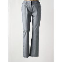 PAUSE CAFE - Jeans coupe slim argent en coton - Femme - Taille 40 - Modz