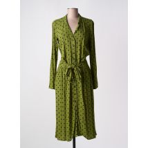 KING LOUIE - Robe mi-longue vert en viscose - Femme - Taille 46 - Modz