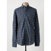 CASAMODA - Chemise manches longues bleu en coton - Homme - Taille XXL - Modz